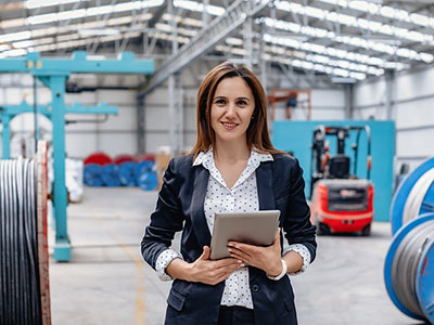 Person holding tablet