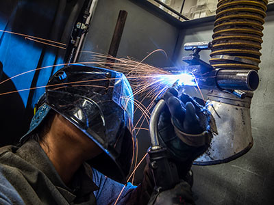 Welding Student