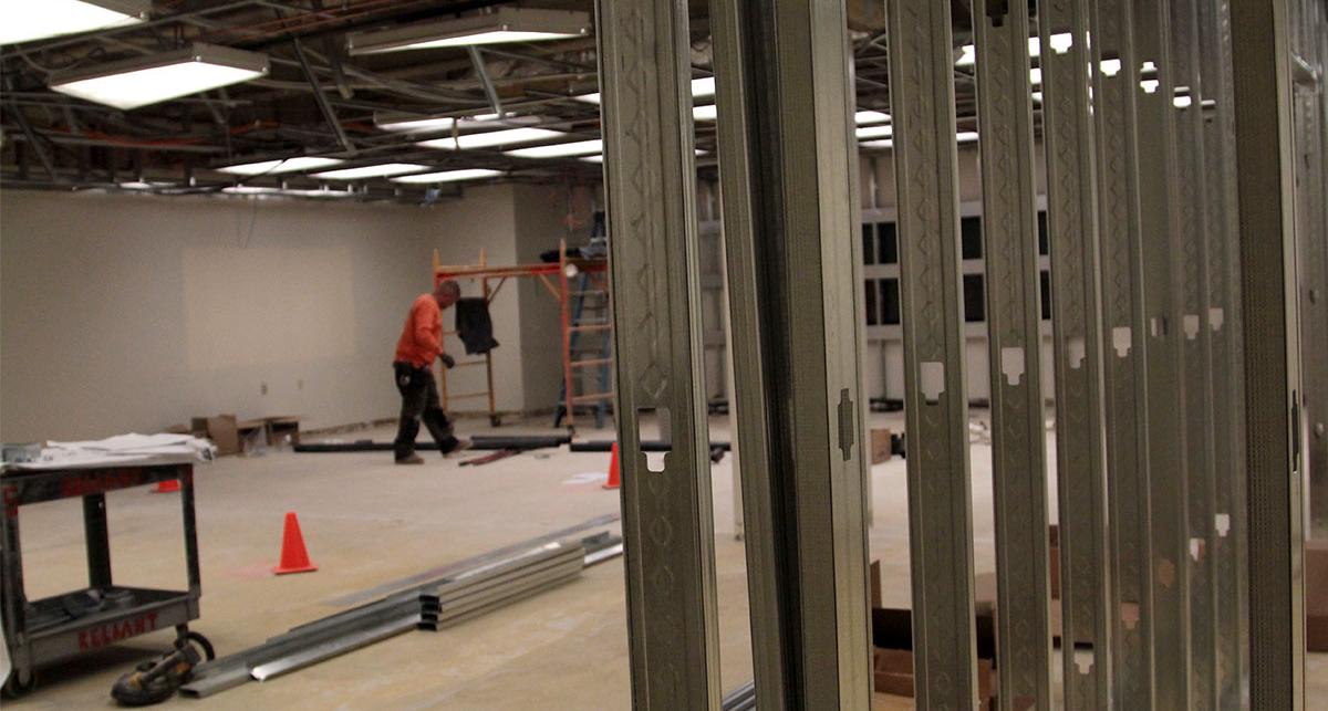 Construction on the new Anatomy and Physiology Lab