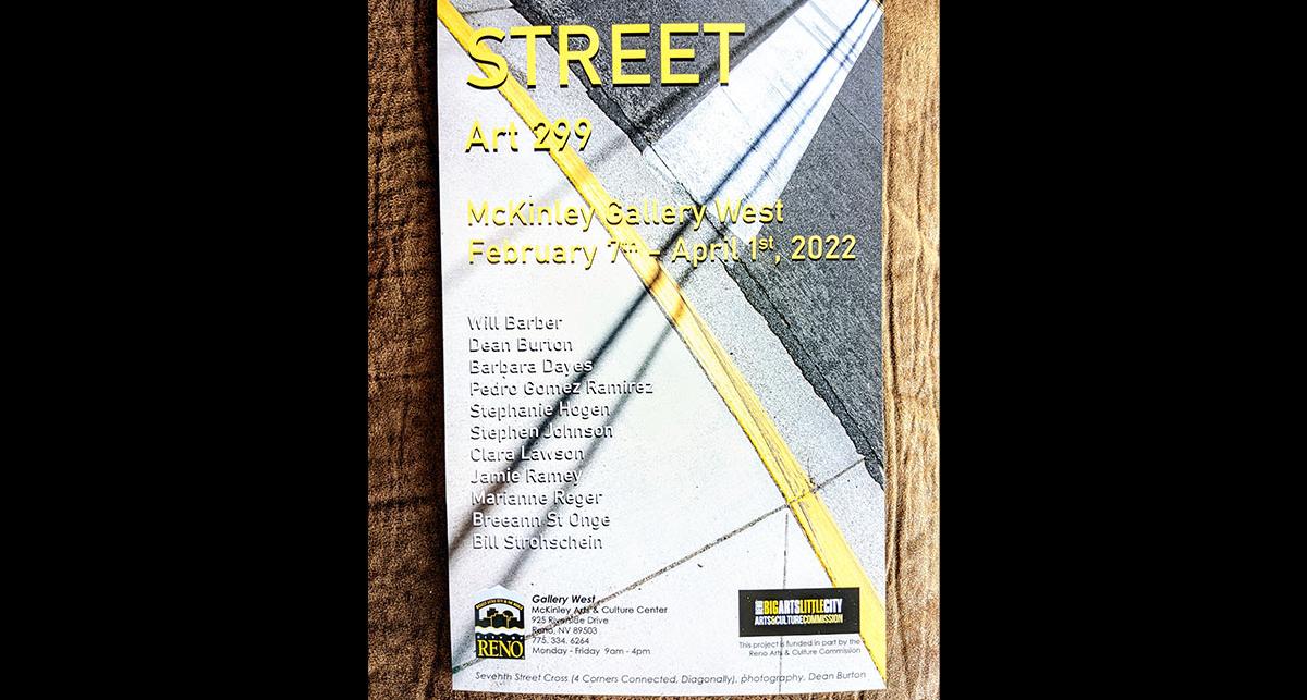 The flyer for the Street Exhibition.