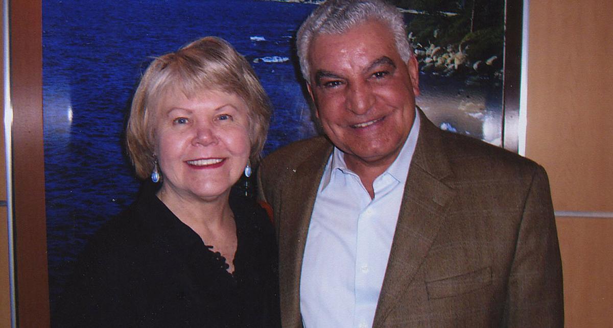 DSS Foundation Dianne Cheseldine with speaker Dr. Zahi Hawass in 2007.