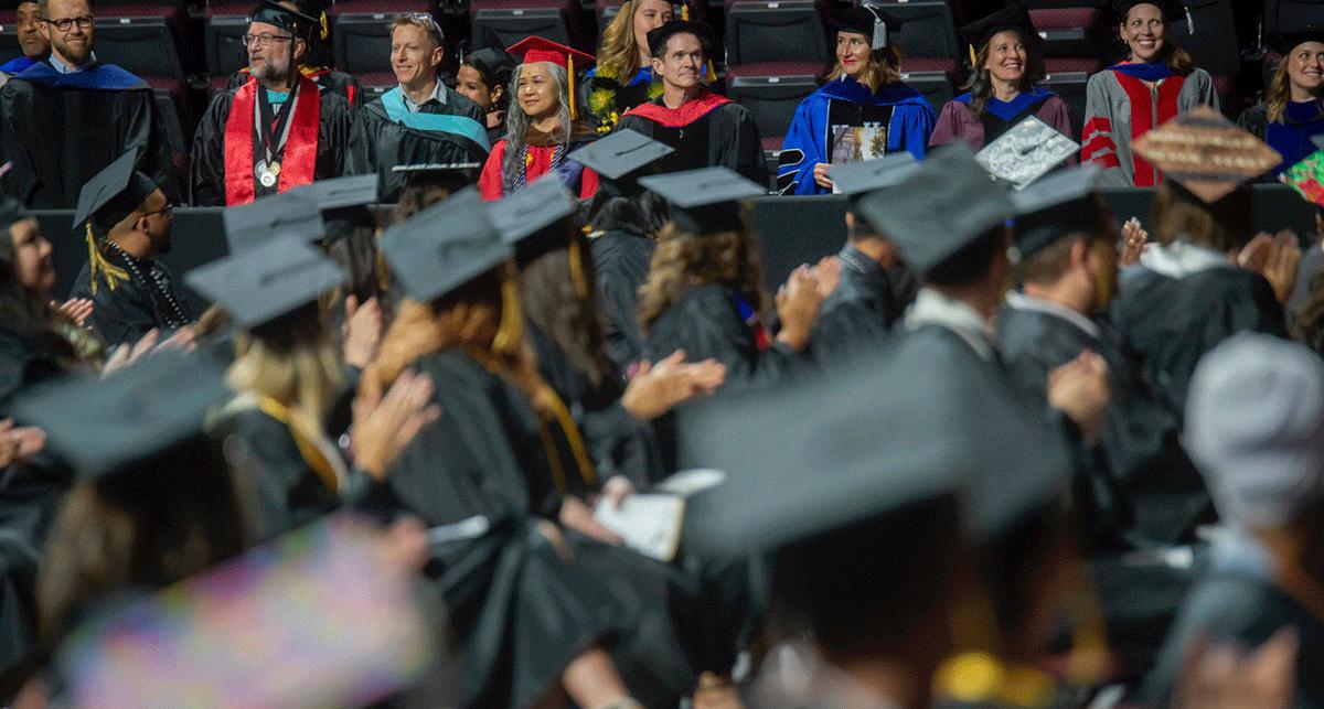 GAMT faculty at NSC commencement to support the first TMCC graduates