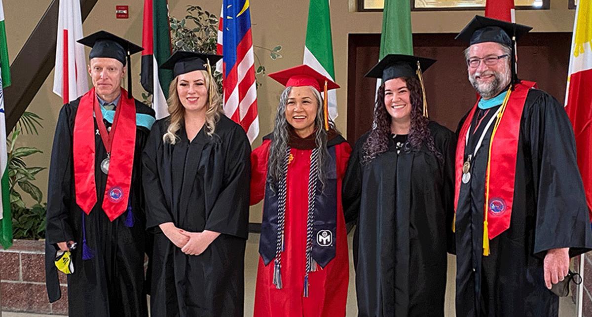 GAMT faculty at TMCC's commencement with graduates from the 3+1 program