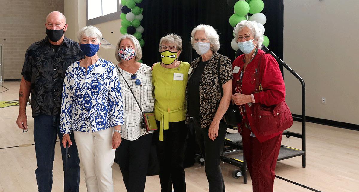 former tmcc employees, called the steadies, at the ribbon cutting ceremony