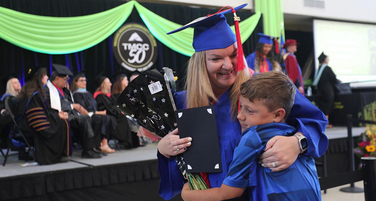 Families took part in the hybrid celebration hosted in the Student Center.