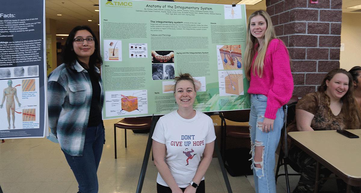 Students in Dr. Cecilia Vigil's Anatomy and Physiology class presented the science on skin... and how science reveals we are more similar than we are different.