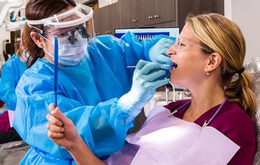 Dental Hygiene Students Brushing