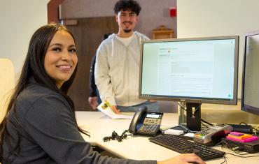 Student's getting registered for classes