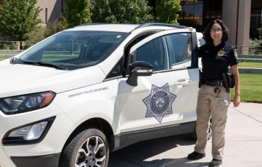 Police staff female car